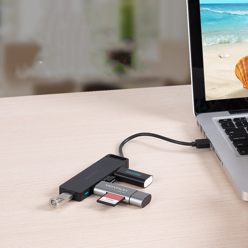 VENTION PRO USB 2.0 (Adaptador múltiple con 4 puertos USB tipo A y un tipo C)